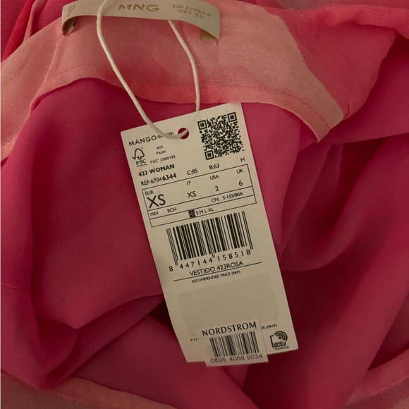 Mango Pink Floral Dress - Picture 4 of 4